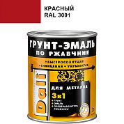 Грунт-эмаль по ржавчине Красный 2л "DALI"